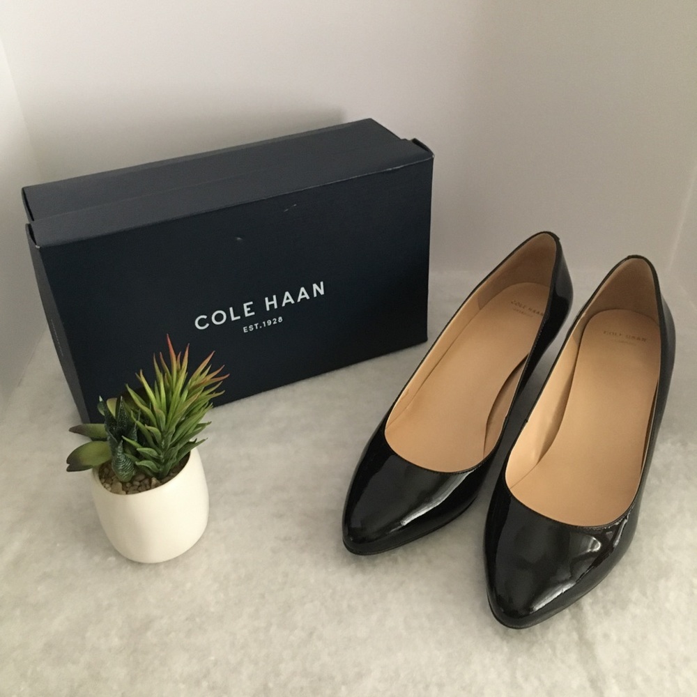 Cole Haan-Catalina Wedge, Black Patent, size11B